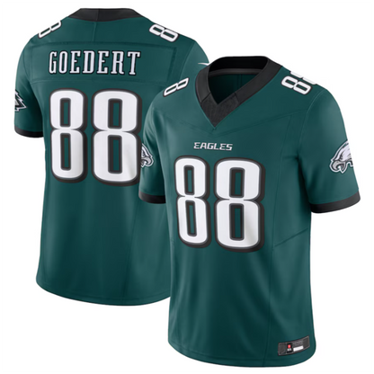 P.Eagles #88 Dallas Goedert Player Midnight Green Vapor F.U.S.E. Limited Jersey Stitched American Football Jerseys