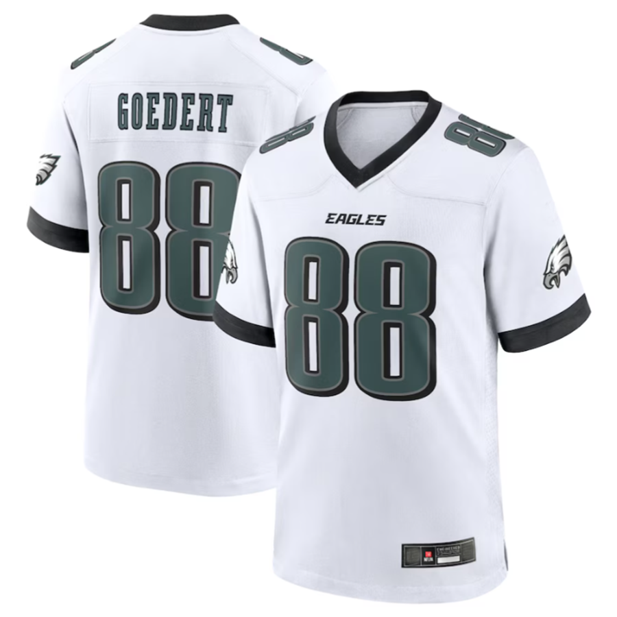 P.Eagles #88 Dallas Goedert Player White Game Jersey Stitched American Football Jerseys