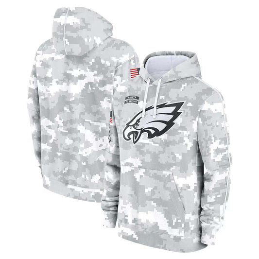 P.Eagles Salute To Service Club Pullover Hoodie Player Jerseys -Stitched American Football Jerseys