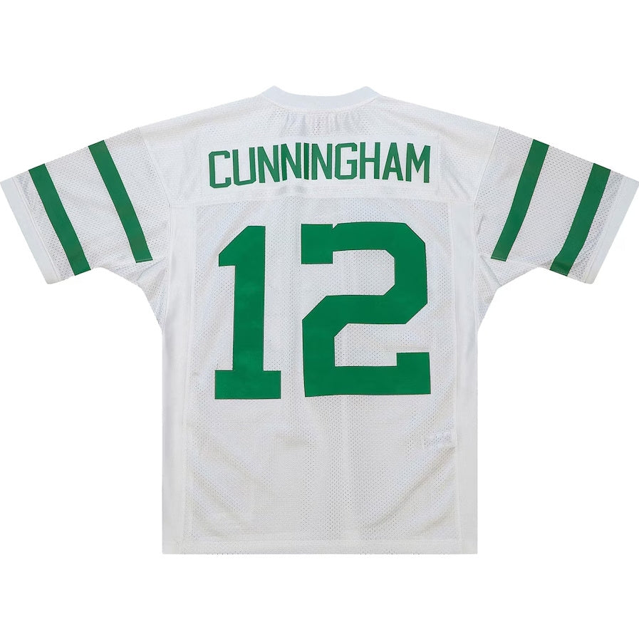 P.Eagles #12 Randall Cunningham Authentic Throwback Retired Player Jersey - White Stitched American Football Jerseys