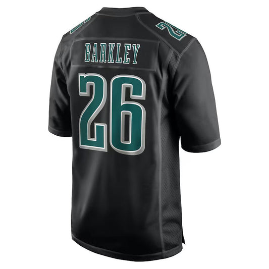 P.Eagles #26 Saquon Barkley Player Tundra Black Fashion Game Stitched American Football Jerseys