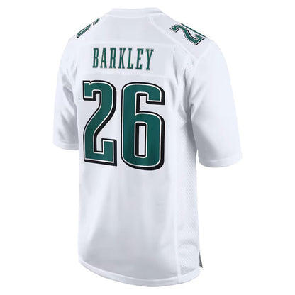 #26 Saquon Barkley Player P.Eagles White Fashion Game Stitched Football Jerseys