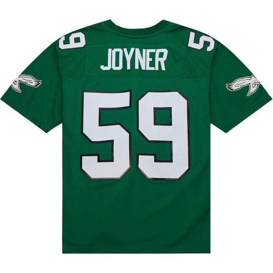 P.Eagles #59 Seth Joyner Player Legacy Replica Game Jersey - Kelly Green Stitched American Football Jerseys