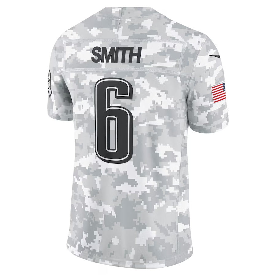 P.Eagles #6 DeVonta Smith Player Arctic Camo Salute to Service Limited Stitched American Football Jerseys