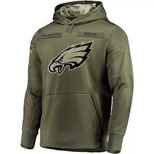 P.Eagles Salute To Service Club Pullover Hoodie Player Game Jersey Birthday gifts Stitched American Football Jerseys