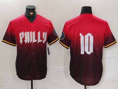 P.Phillies #10 JT Realmuto Player Red Limited Stitched Baseball Jerseys