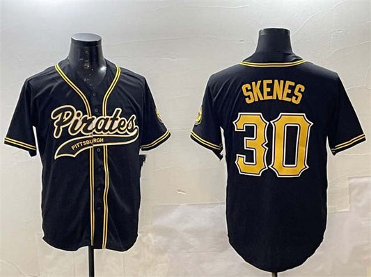 P.Pirates #30 Paul Skenes Player Game Jersey Black Cool Base Stitched Baseball Jerseys