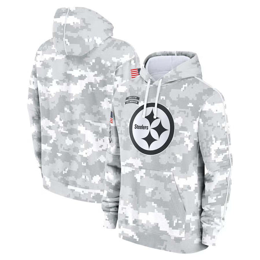 P.Steelers Salute To Service Club Pullover Hoodie Birthday gifts Player Jersey Stitched American Football Jerseys