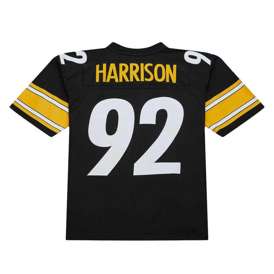 P.Steelers #92 James Harrison Player Mitchell & Ness Black Legacy Replica American Football Jerseys