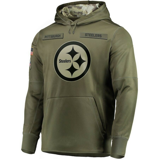 P.Steelers Salute To Service Club Pullover Hoodie Player Jersey Birthday gifts Stitched American Football Jerseys