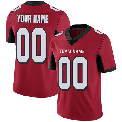 Custom A.Falcons Red Personalized Design Your Own Name and Number for Men Women Youth Jerseys