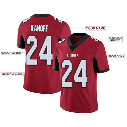 Custom A.Falcons Red Personalized Design Your Own Name and Number for Men Women Youth Jerseys