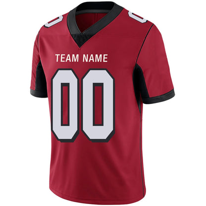 Custom A.Falcons Red Personalized Design Your Own Name and Number for Men Women Youth Jerseys