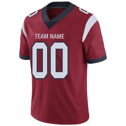 Custom H.Texans Red Personalized Design Your Own Name and Number for Men Women Youth Jerseys