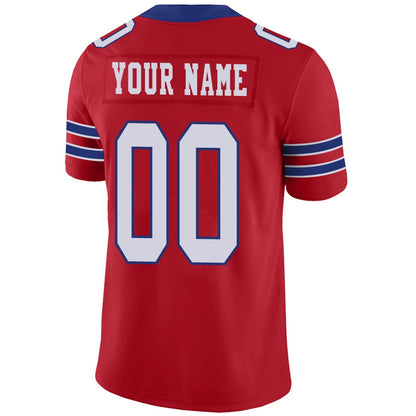 Custom B.Bills Red Personalized Design Your Own Name and Number for Men Women Youth Jerseys