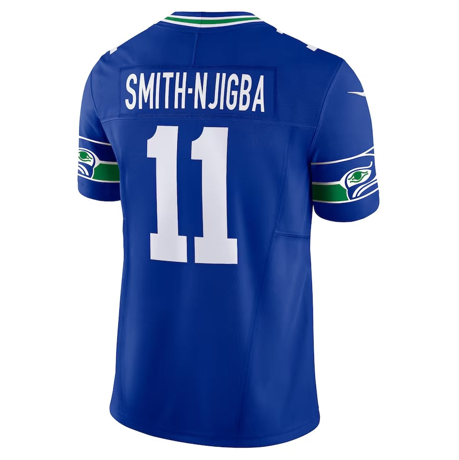 S.Seahawks #11 Jaxon Smith-Njigba Royal Player Vapor F.U.S.E. Limited Stitched American Football Jerseys