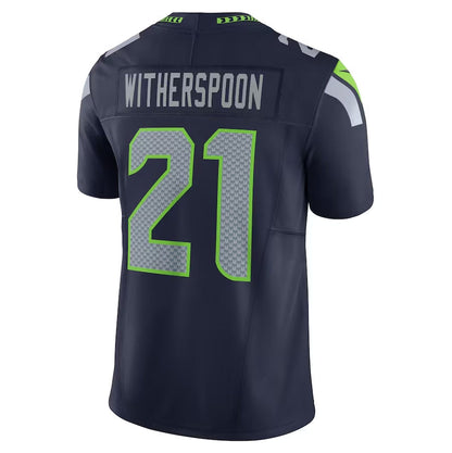 S.Seahawks #21 Devon Witherspoon Player Navy Vapor F.U.S.E. Limited Stitched American Football Jerseys