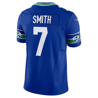 S.Seahawks #7 Geno Smith Player Royal Vapor F.U.S.E. Limited Stitched American Football Jerseys