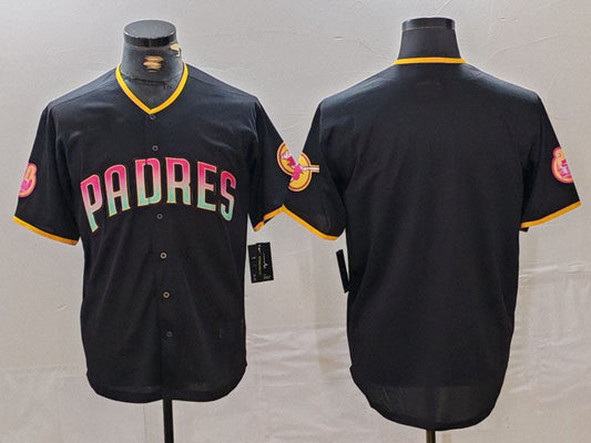 S.Diego Padres Blank Player Black Cool Base Stitched Baseball Jerseys