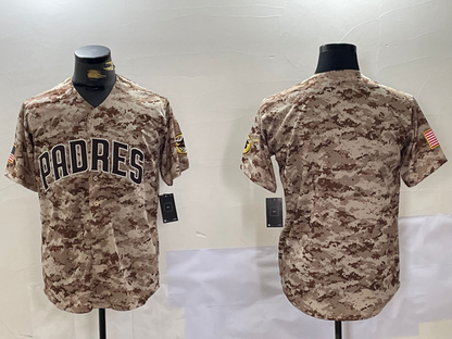 S.Diego Padres Blank Player Camo Cool Base Stitched Stitched Baseball Jerseys