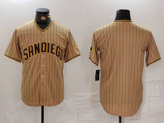 S.Diego Padres Blank Player Tan Cool Base Stitched Baseball Jerseys