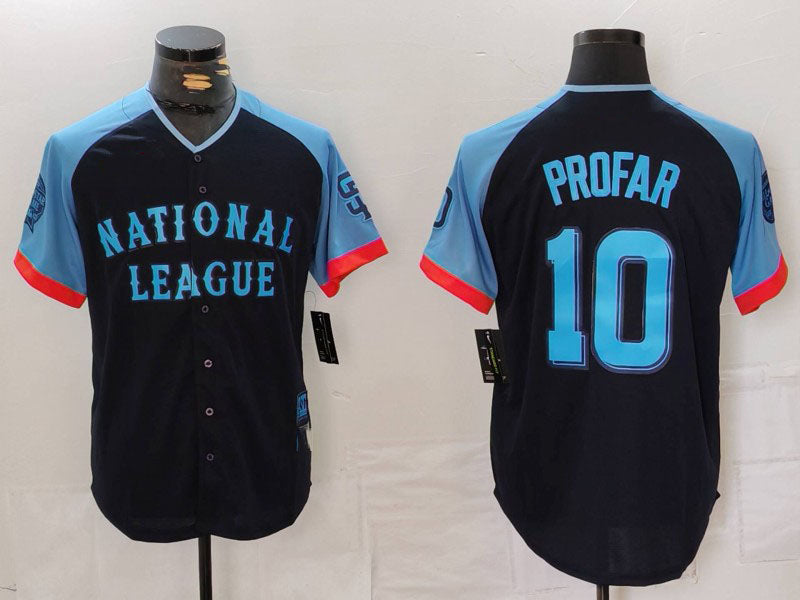 S.Diego Padres #10 Jurickson Profar Player Navy All Star Limited Stitched Baseball Jerseys