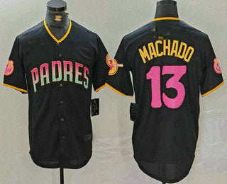 S.Diego Padres #13 Manny Machado Player Black 20th Anniversary Cool Base Stitched Baseball Jerseys