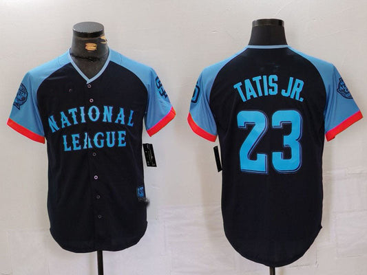 S.Diego Padres #23 Fernando Tatis Jr Player Navy All Star Limited Stitched Baseball Jerseys