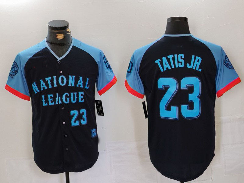 S.Diego Padres #23 Fernando Tatis Jr Navy All Star Limited Stitched Baseball Jerseys Player Jresey