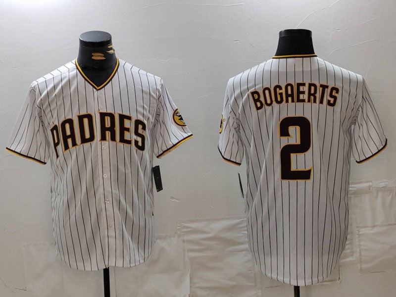 S.Diego Padres #2 Xander Bogaerts Player White Cool Base Stitched Baseball Jerseys