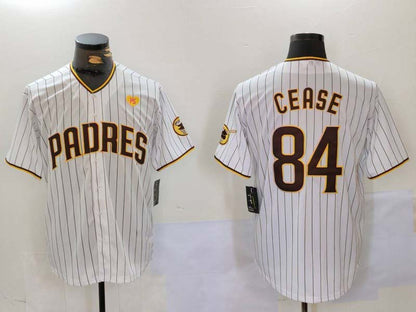 S.Diego Padres #84 Dylan Cease Player Game Jersey White Stitched Cool Base Baseball Jerseys