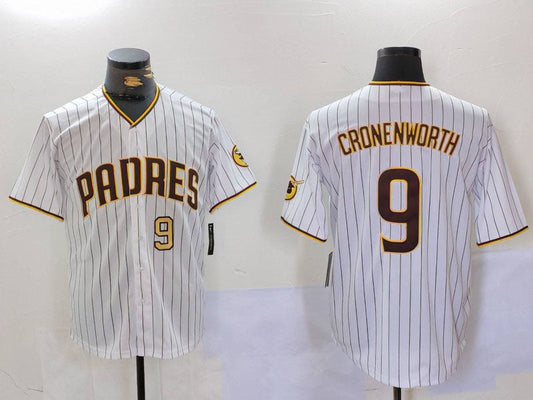 S.Diego Padres #9 Jake Cronenworth White Stitched Cool Base Baseball Jerseys Player Jersey