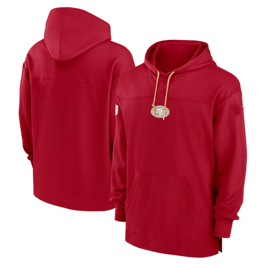 SF.49ers Salute To Service Club Pullover Hoodie Player Game Jersey Stitched American Football Jerseys