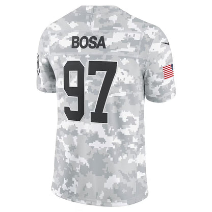 SF.49ers #97 Nick Bosa Player Arctic Camo Salute to Service Limited Stitched American Football Jerseys