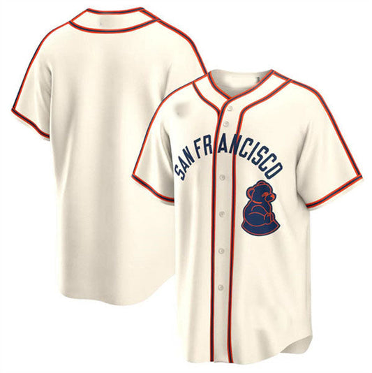 S.Francisco Giants Blank Player Cream Rickwood Classic Stitched Baseball Jerseys