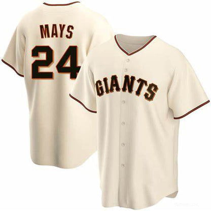 S.Francisco Giants #24 Willie Mays Player Cream Cool Base Stitched Baseball Jerseys