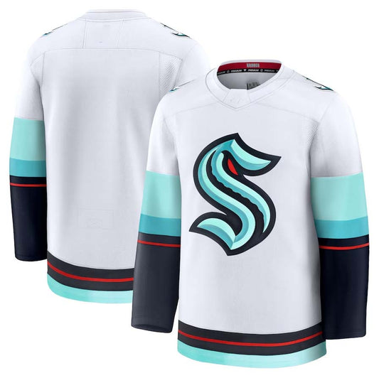 S.Kraken Fanatics Player Game Premium Jersey - White Stitched American Hockey Jerseys