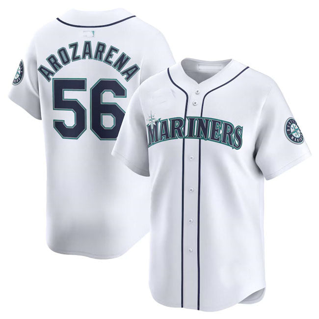 S.Mariners #56 Randy Arozarena Player Jersey White Limited Stitched Baseball Jerseys