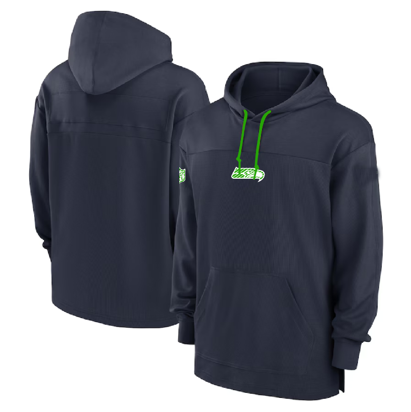 S.Seahawks Salute To Service Club Pullover Hoodie Player Jersey Stitched American Football Jerseys