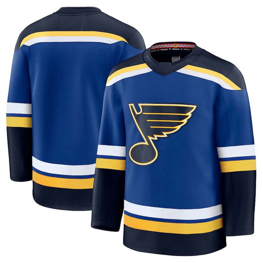 St.L.Blues Fanatics Blank Player Game Jersey - Blue Stitched American Hockey Jerseys