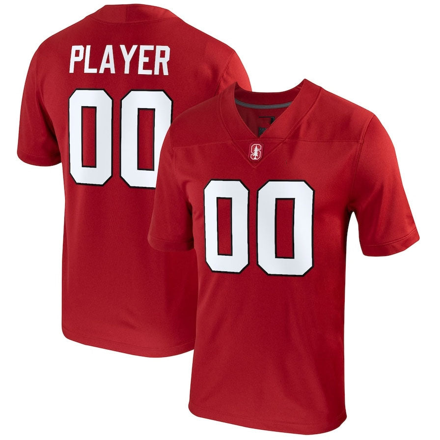 Custom S.Cardinal Pick-A NIL Replica Football Jersey - Cardinal American College Jerseys