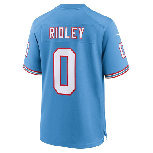 T.Titans #0 Calvin Ridley Player Light Blue Alternate Game American Football Jerseys