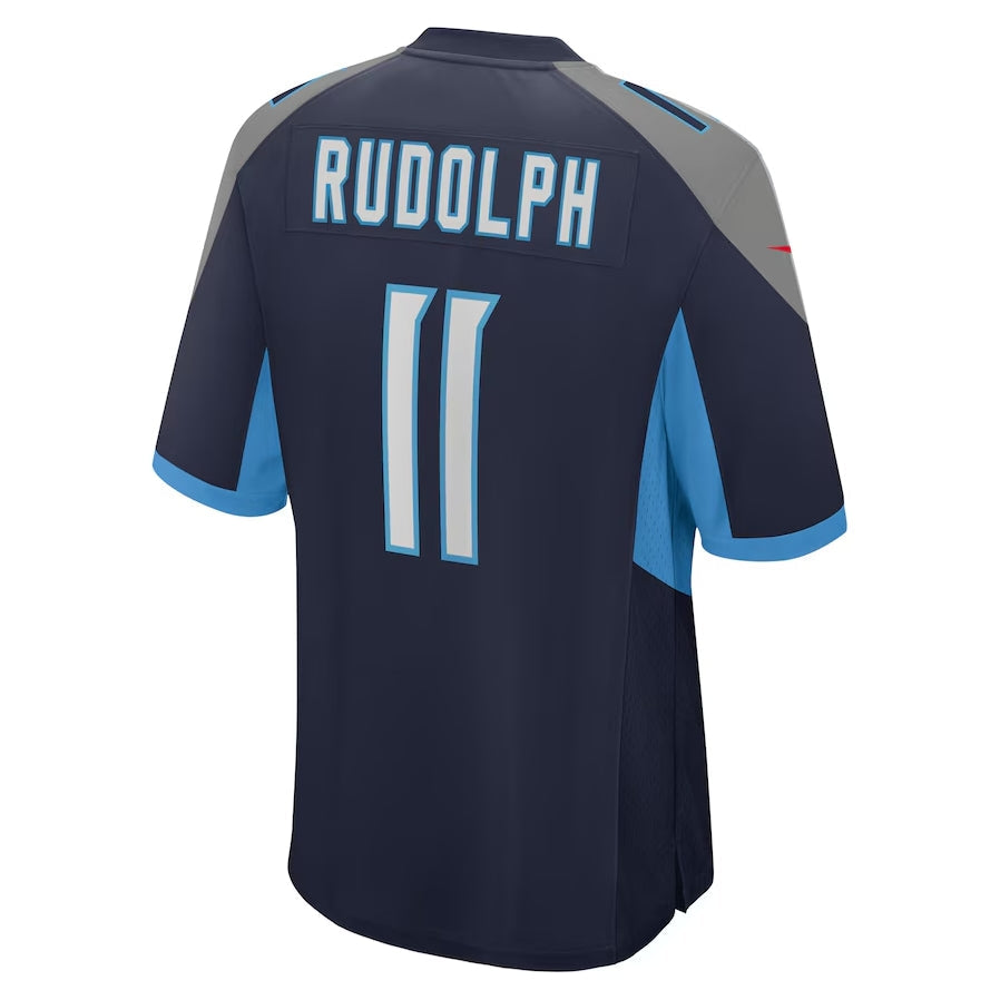 T.Titans #11 Mason Rudolph Player Navy Game Stitched American Football Jerseys