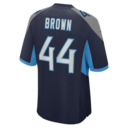 T.Titans #44 Mike Brown Player Navy Game Stitched American Football Jerseys