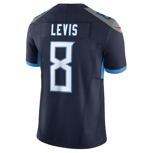 T.Titans #8 Will Levis Player Navy Vapor F.U.S.E. Limited Stitched American Football Jerseys