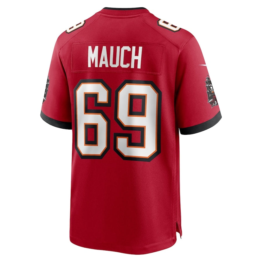 TB.Buccaneers #69 Cody Mauch Player Red Game Stitched American Football Jerseys