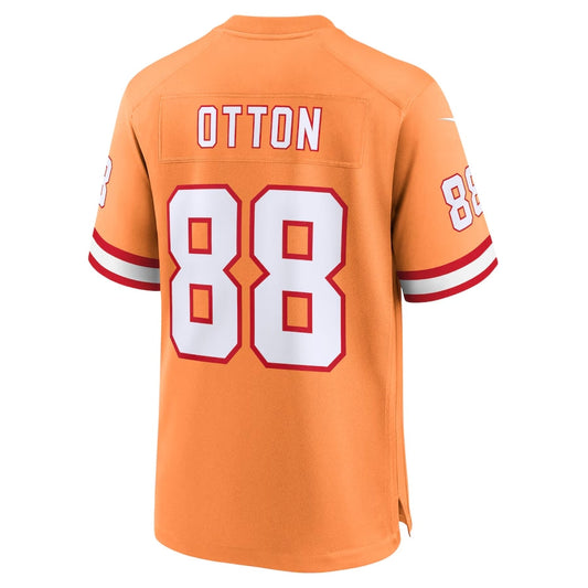 TB.Buccaneers #88 Cade Otton Player Orange Throwback Game Stitched American Football Jerseys