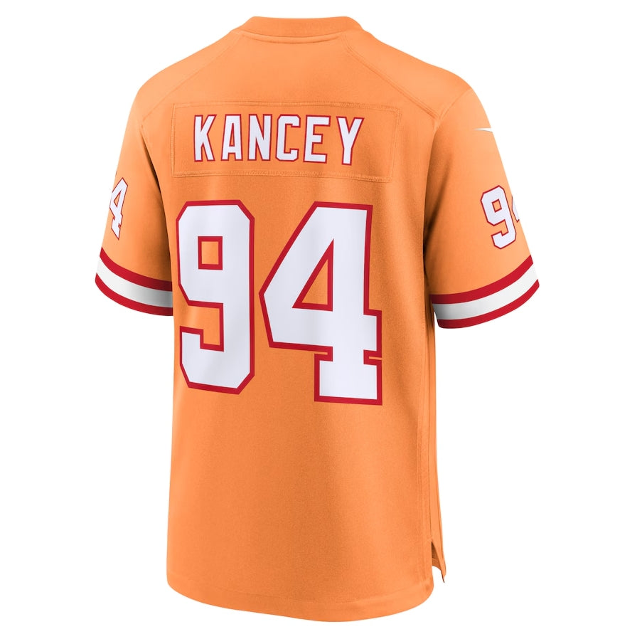 TB.Buccaneers #94 Calijah Kancey Player Orange Game Stitched American Football Jerseys