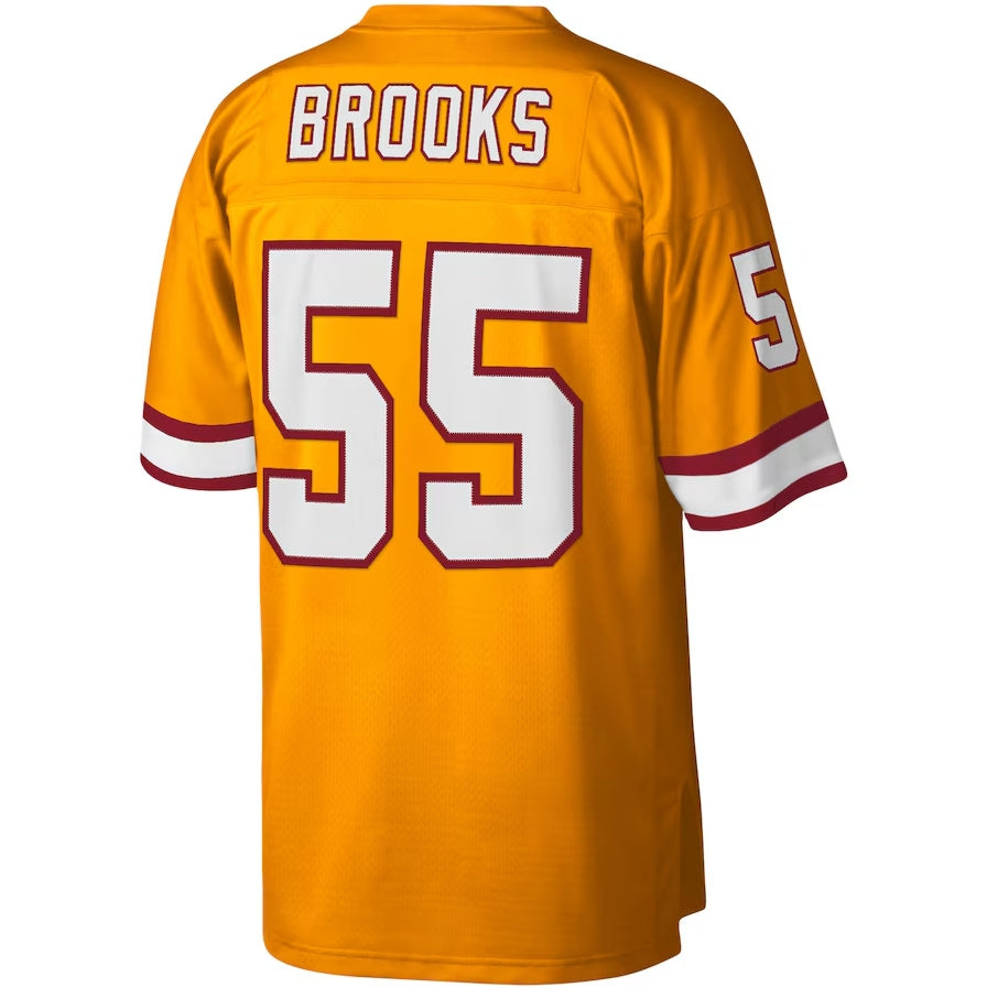 TB.Buccaneers #55 Derrick Brooks Legacy Replica Player Jersey - Orange Stitched American Football Jerseys