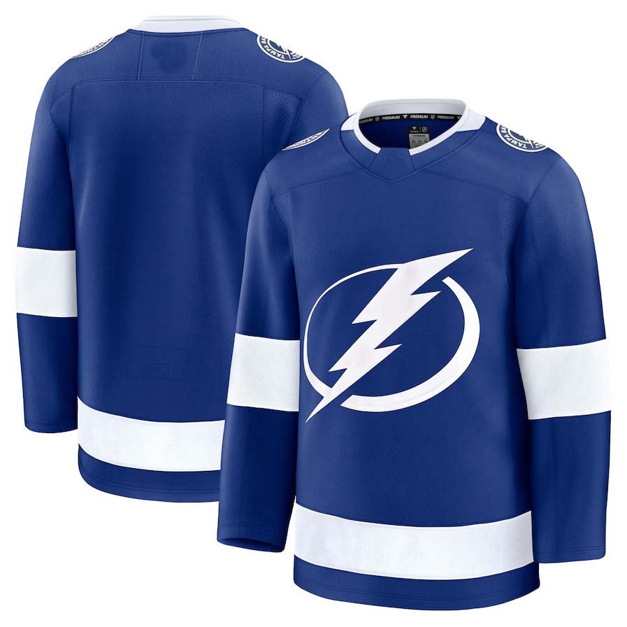 TB.Lightning Fanatics Player Game Jersey - Blue Stitched American Hockey Jerseys